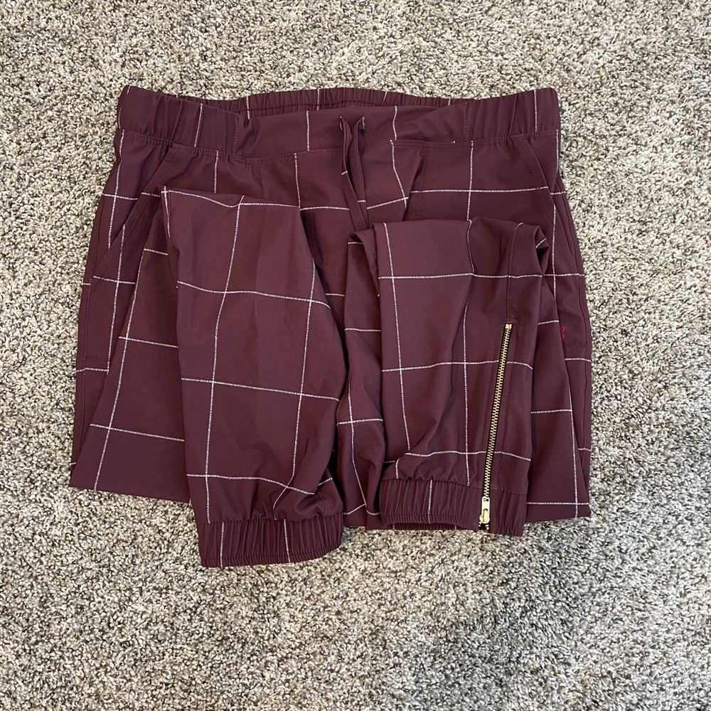 Albion Jetsetters in Burgundy Window